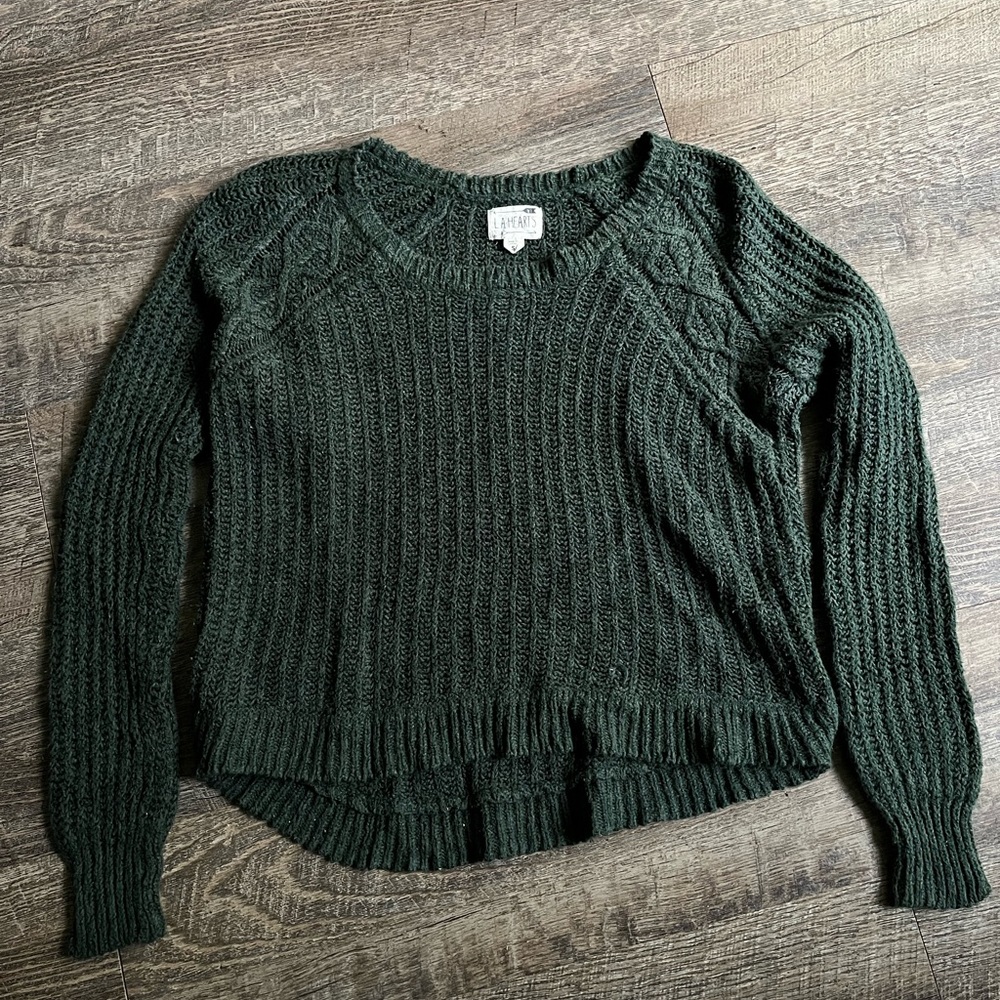 Pacsun Green Cropped Sweater